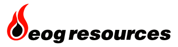 Valuation chart of EOG Resources with potential upside shown in DCF model